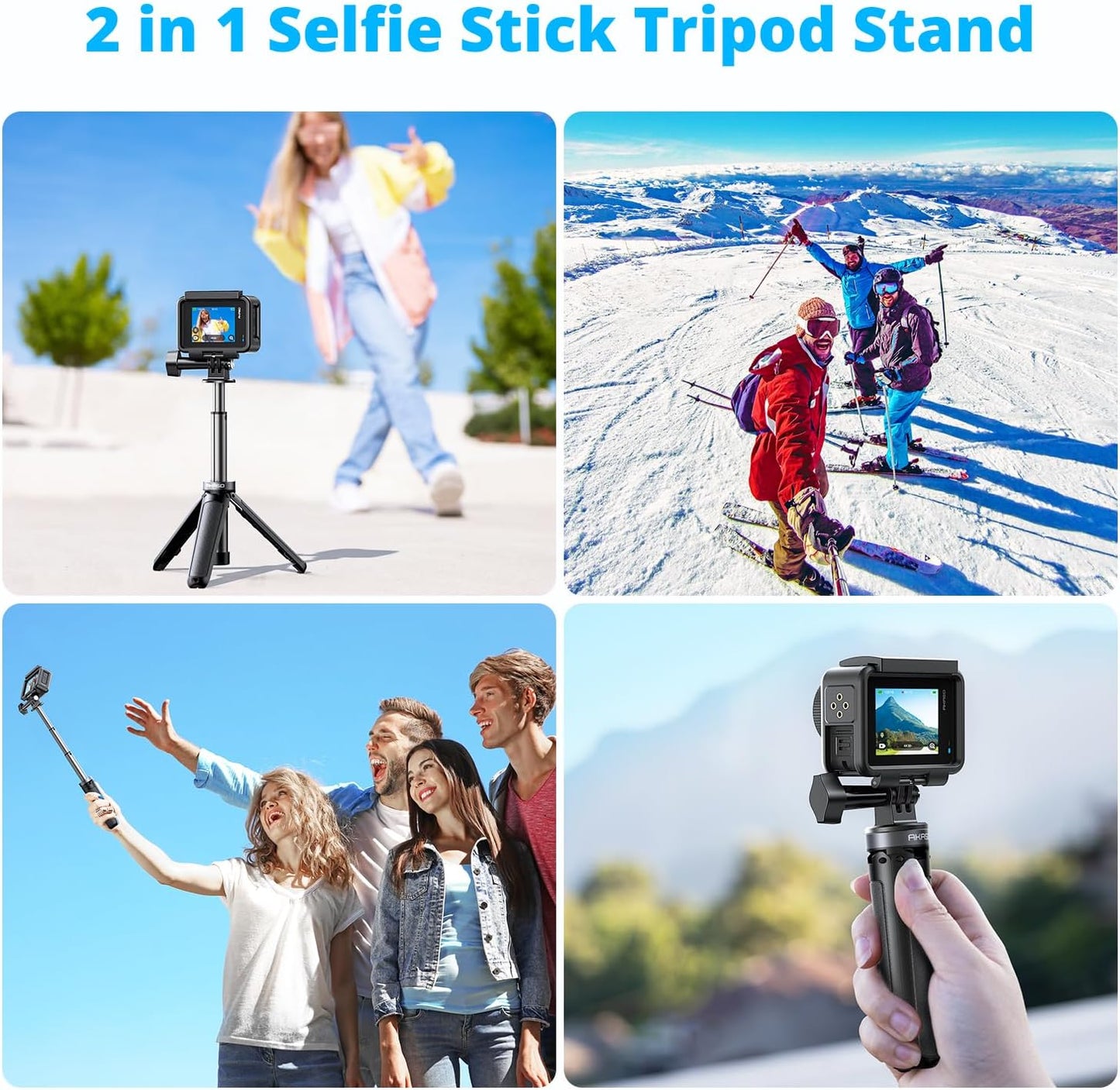 AKASO 22cm Selfie Stick Tripod
