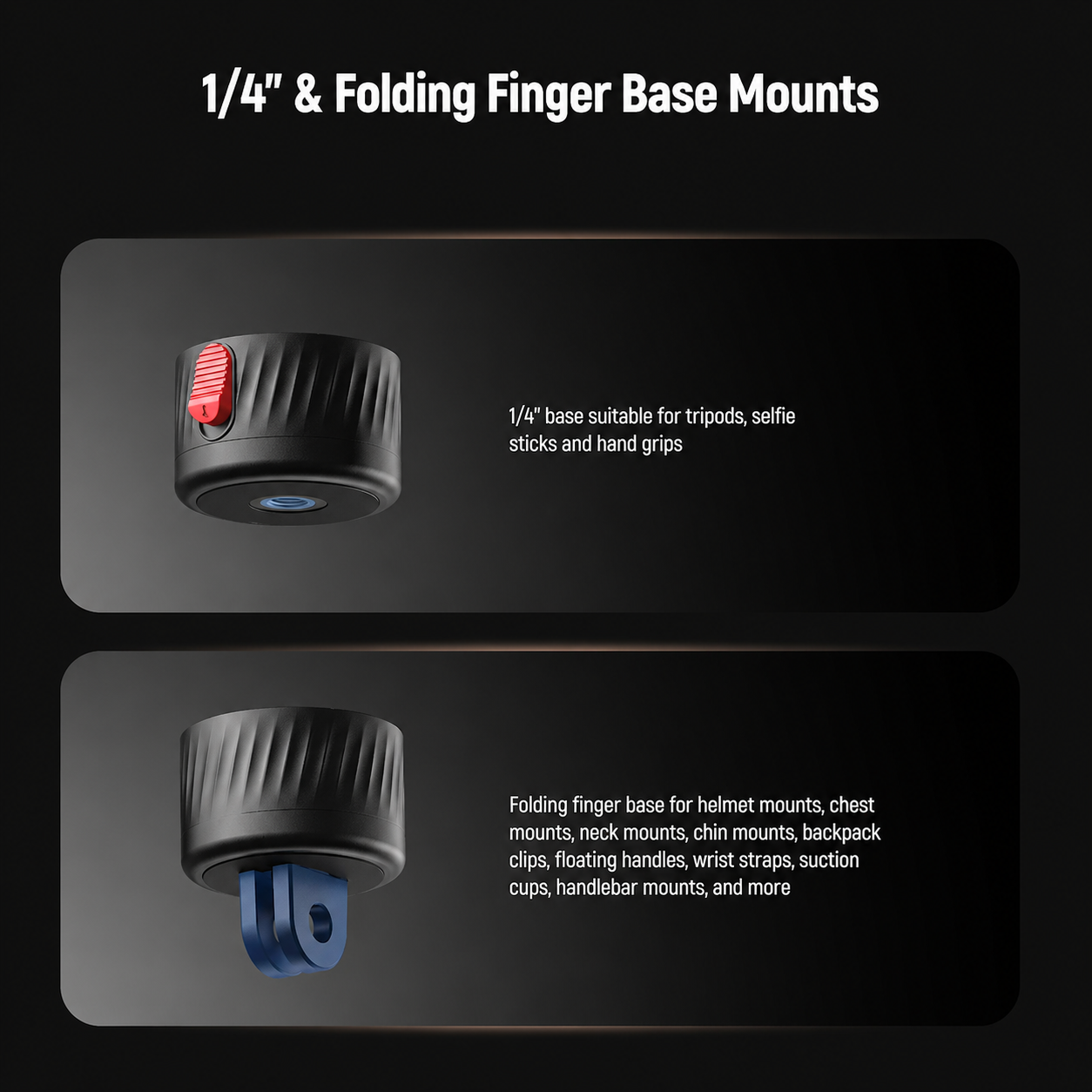 AKASO 4-in-1 Magnetic Quick Release Mount Kit