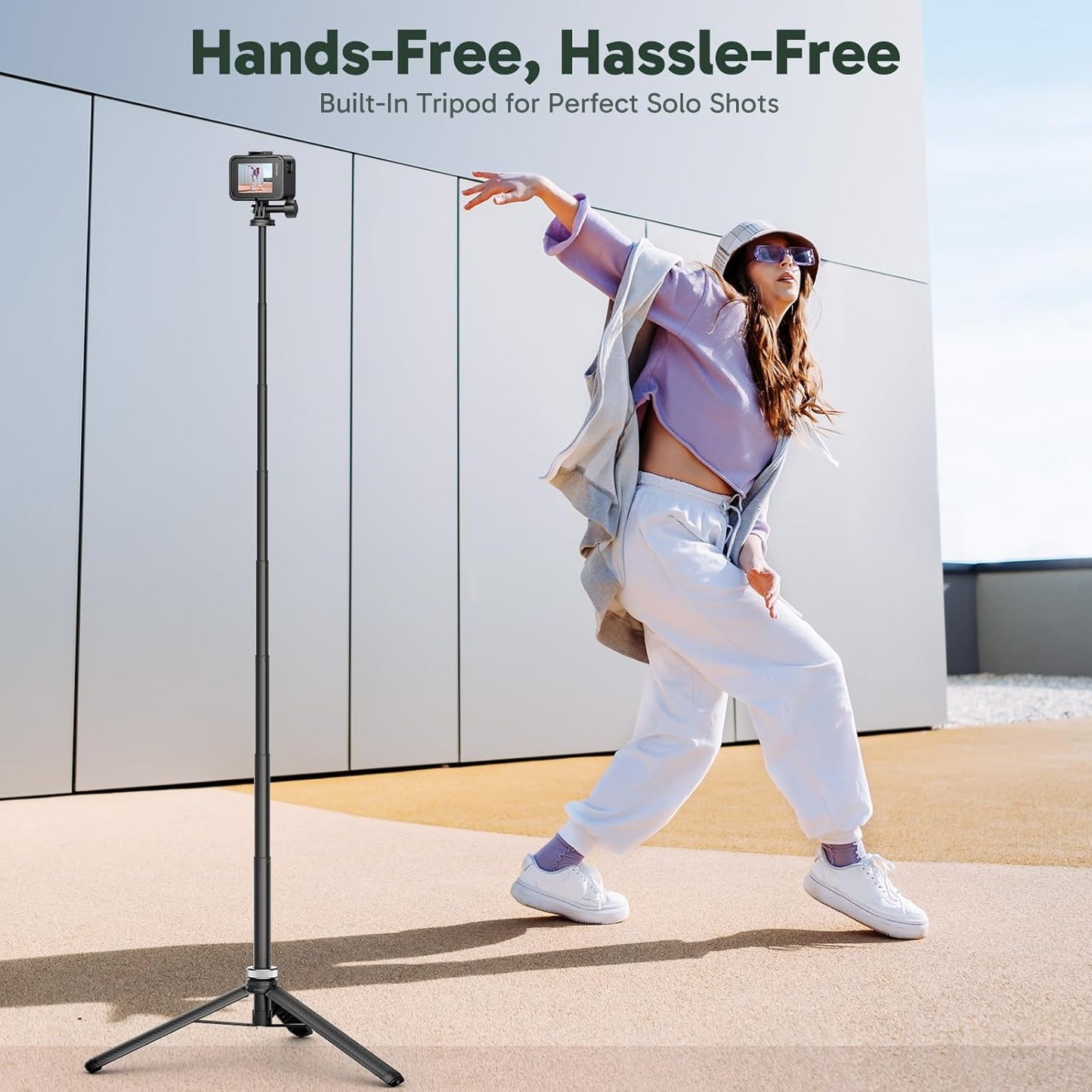 AKASO 160cm Selfie Stick Tripod