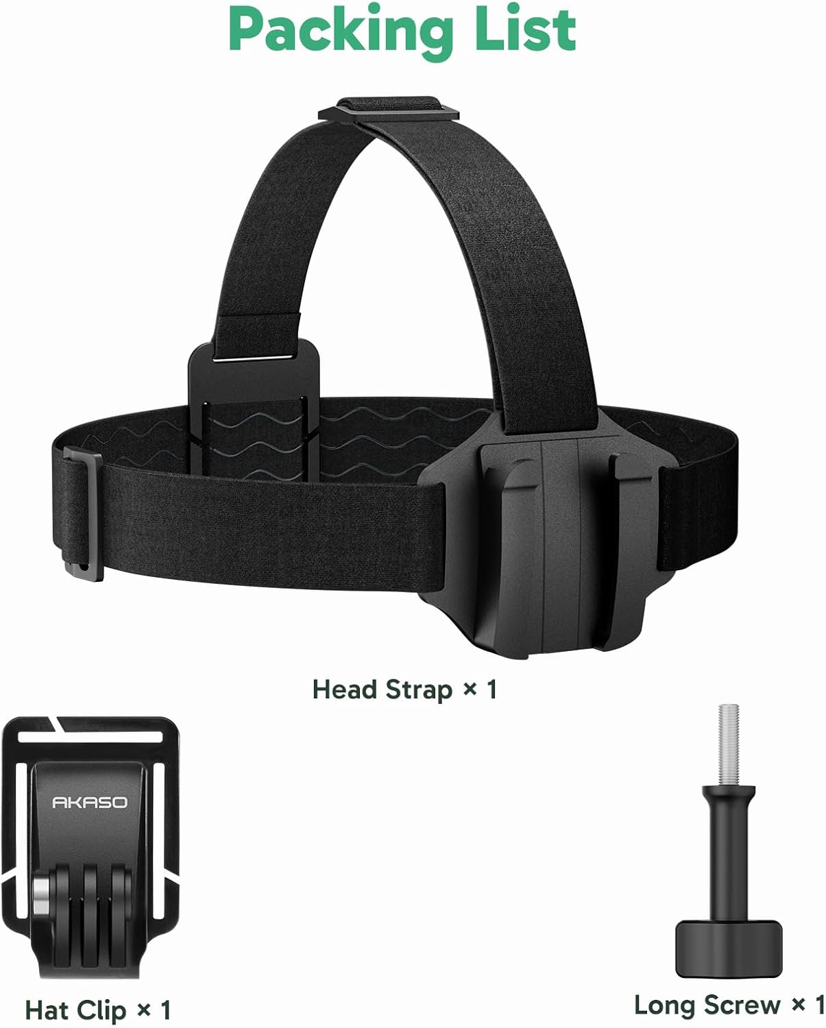 2-in-1 Quick Release Adjustable Head Strap Mount