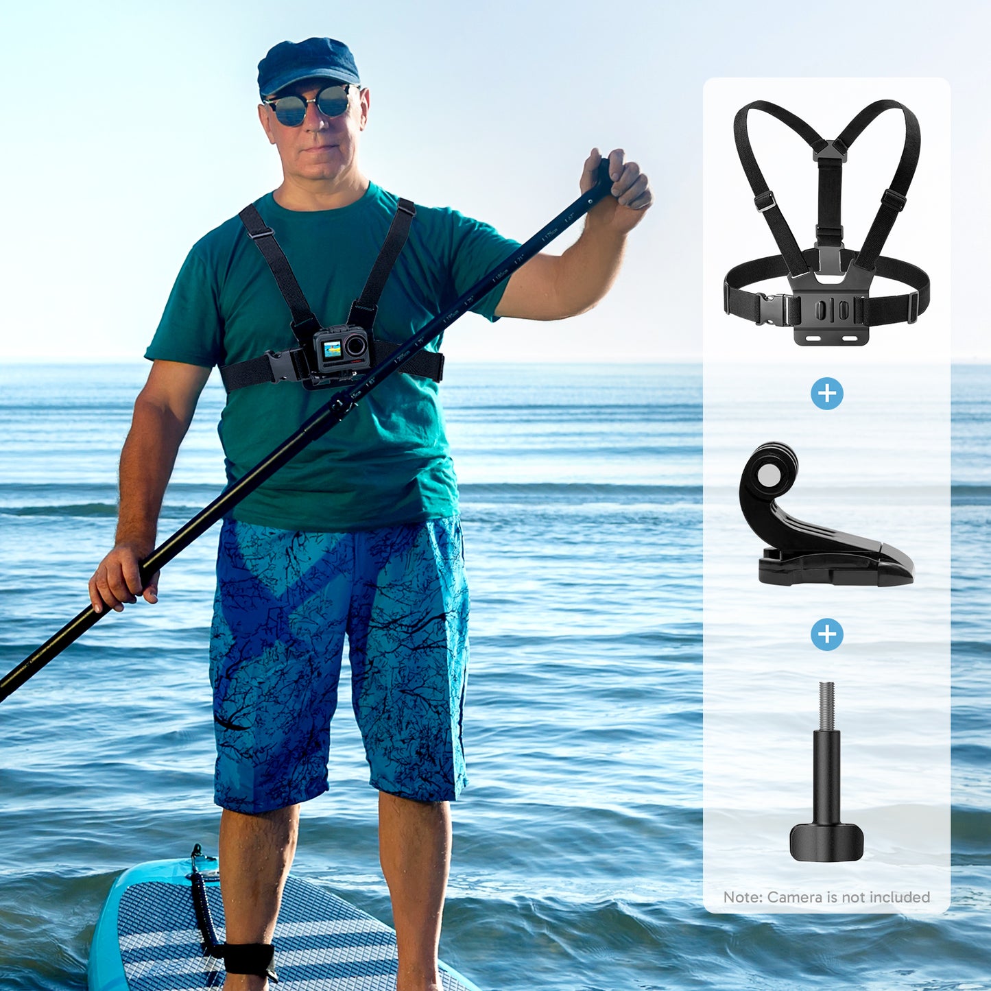 AKASO 6 in 1 Chest Strap