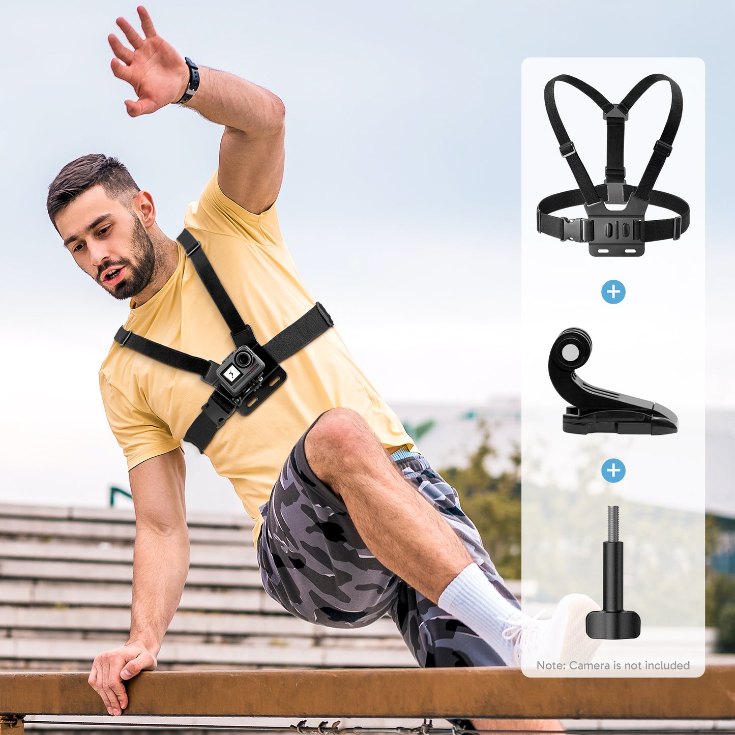 AKASO 6 in 1 Chest Strap