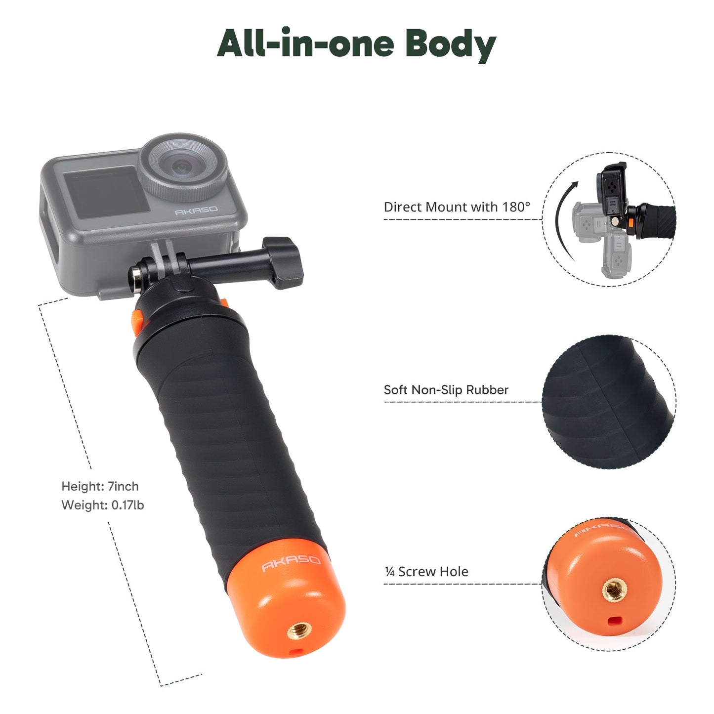Floating Hand Grip - Shop - AKASO