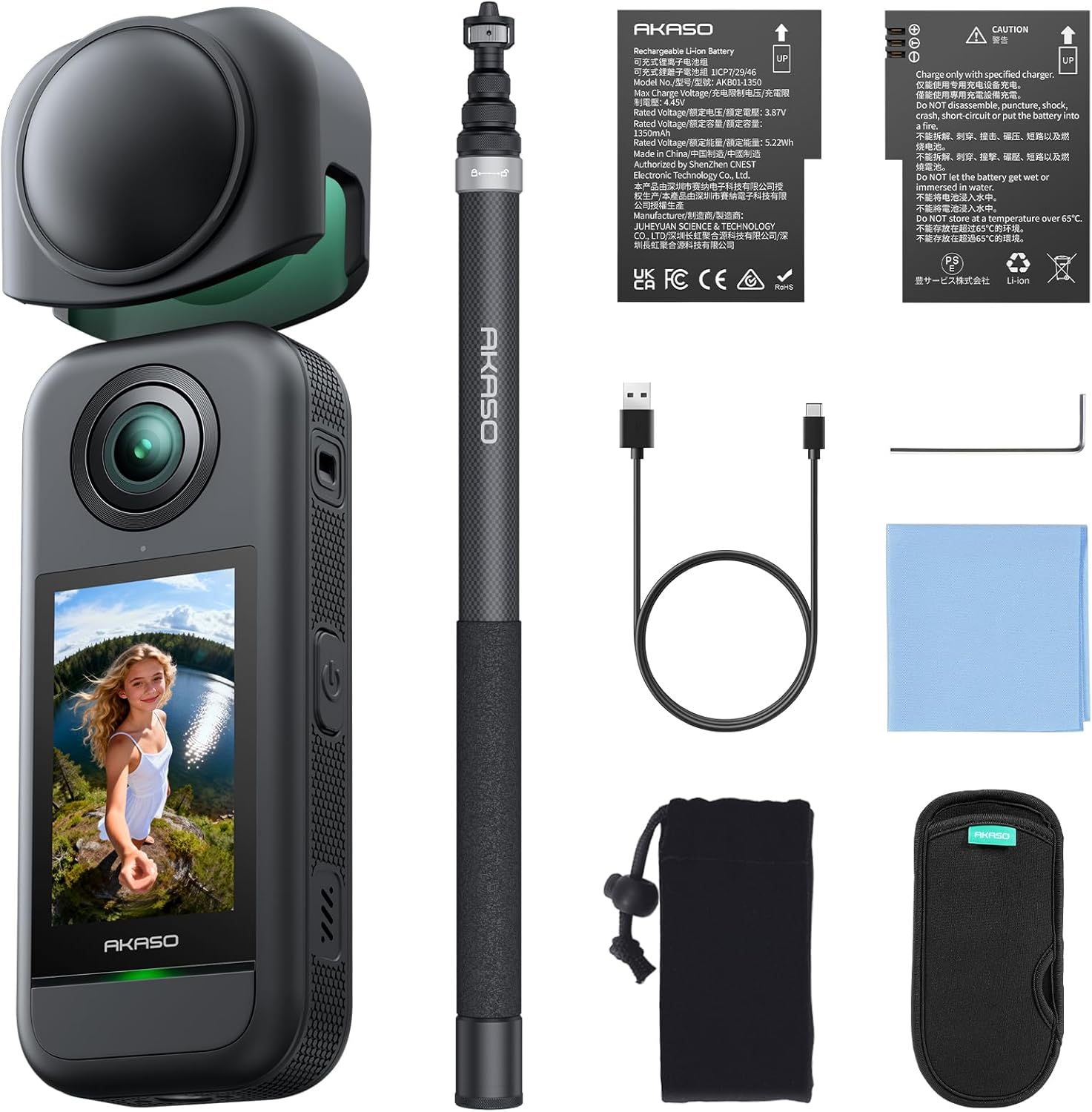 未使用　akaso360 AKASO 360 Camera | 5.7K 360 Action Camera with Creator