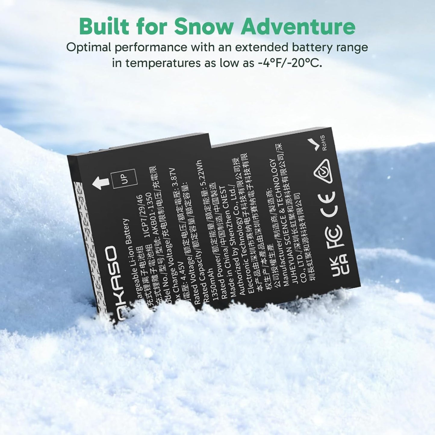 AKASO 360 Cold-Resistant Battery