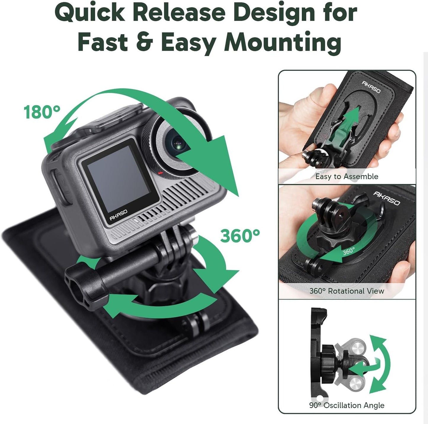 Quick Release Backpack Strap Mount