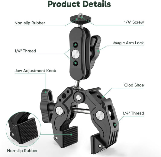 AKASO Camera Super Clamp Mount