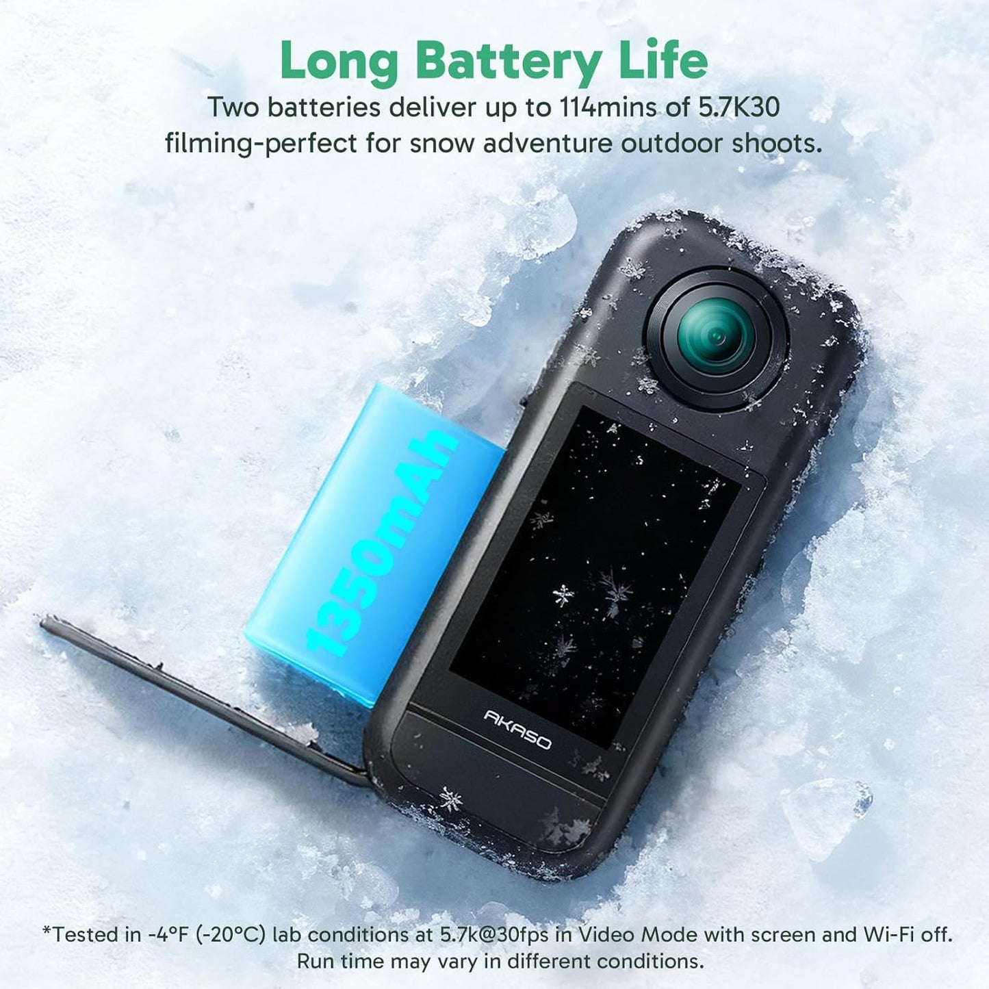 AKASO 360 Cold-Resistant Battery