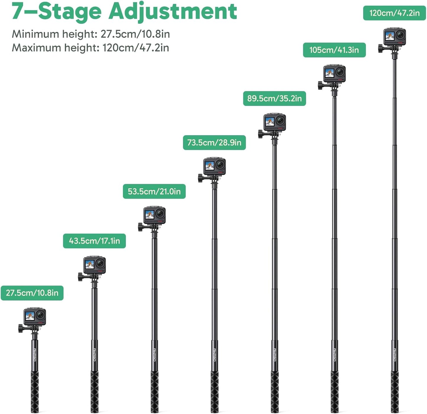 Akaso 120cm Selfie Stick Tripod
