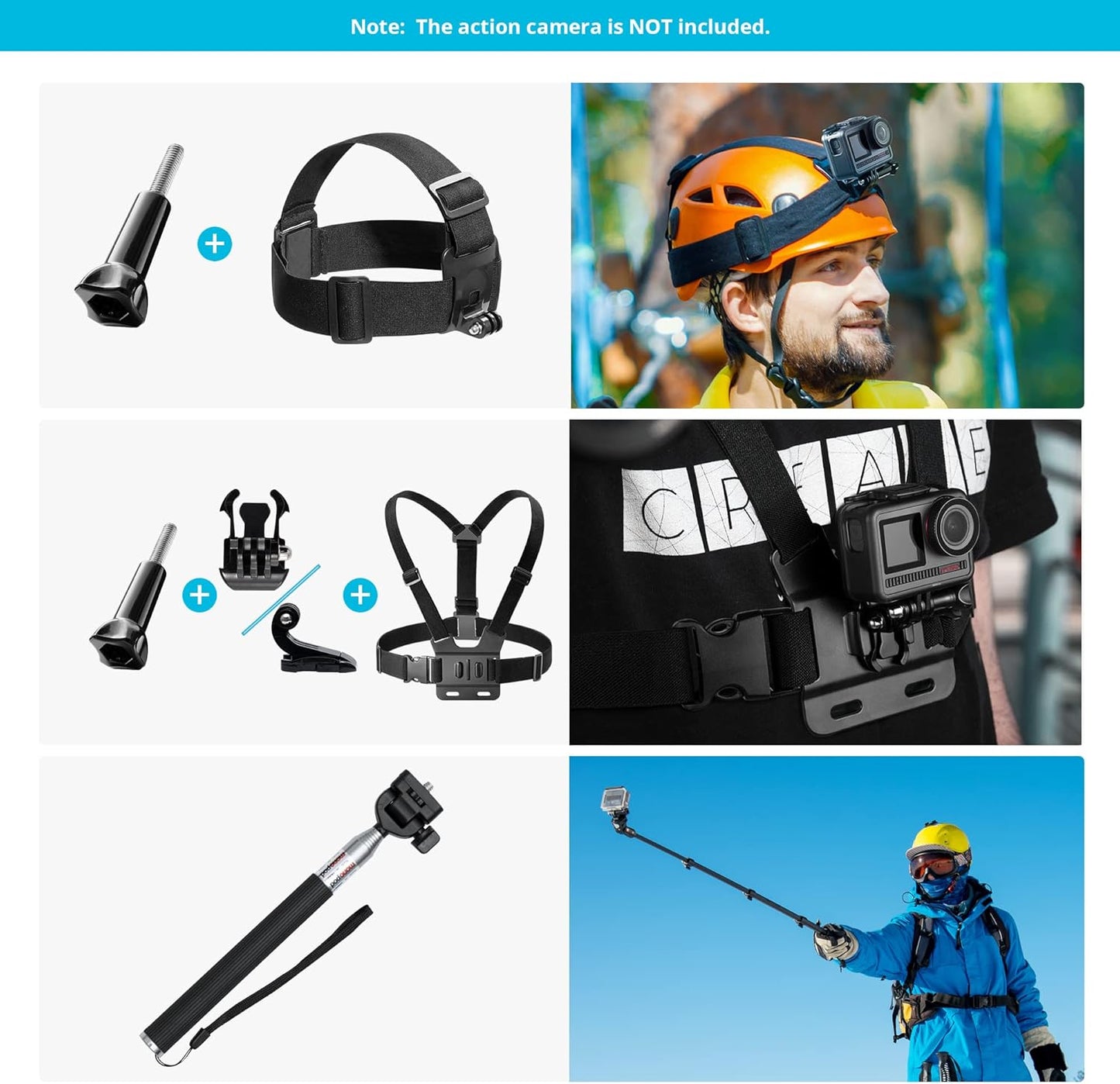 AKASO Action Camera Accessories Kit