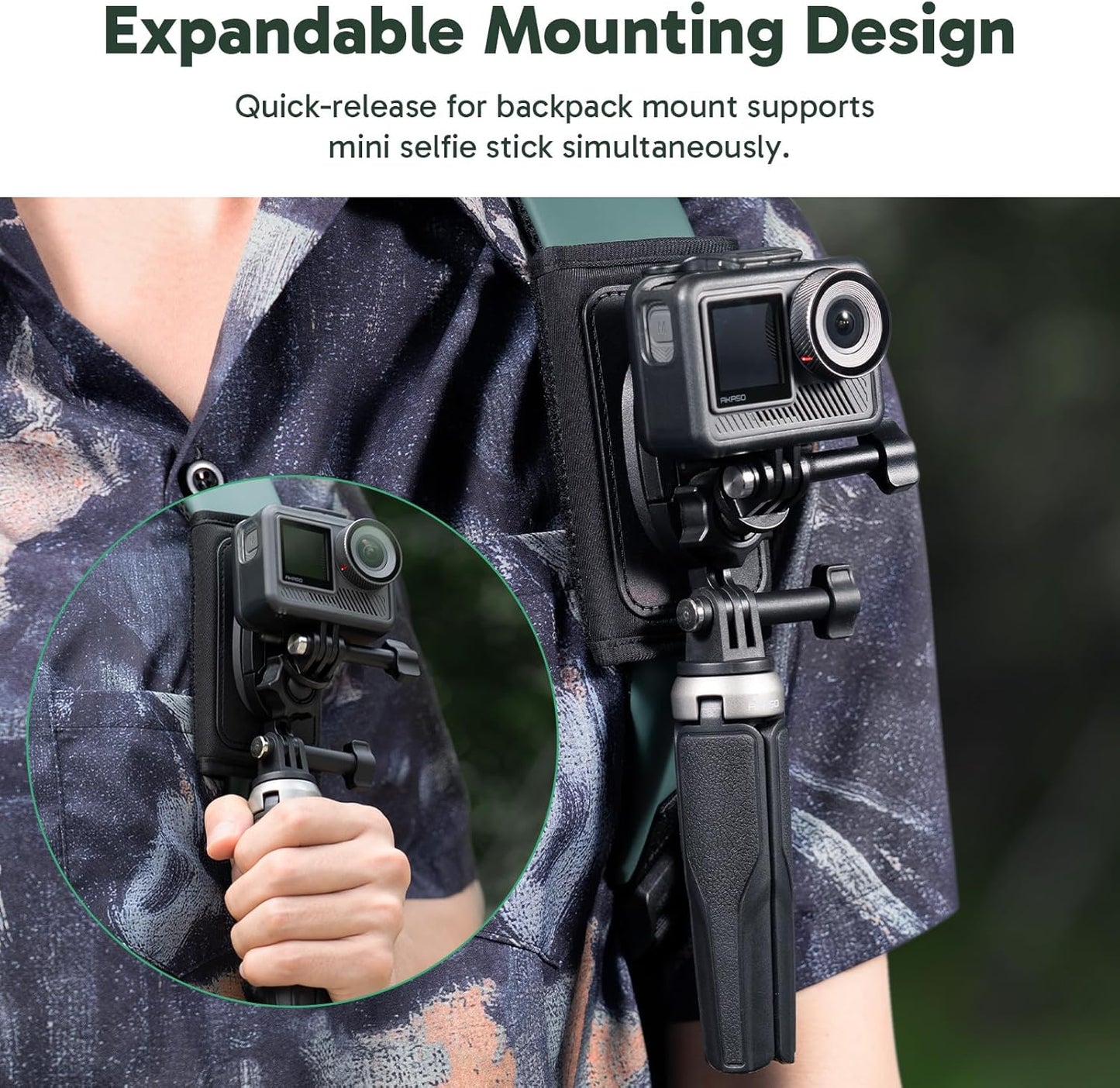 Quick Release Backpack Strap Mount