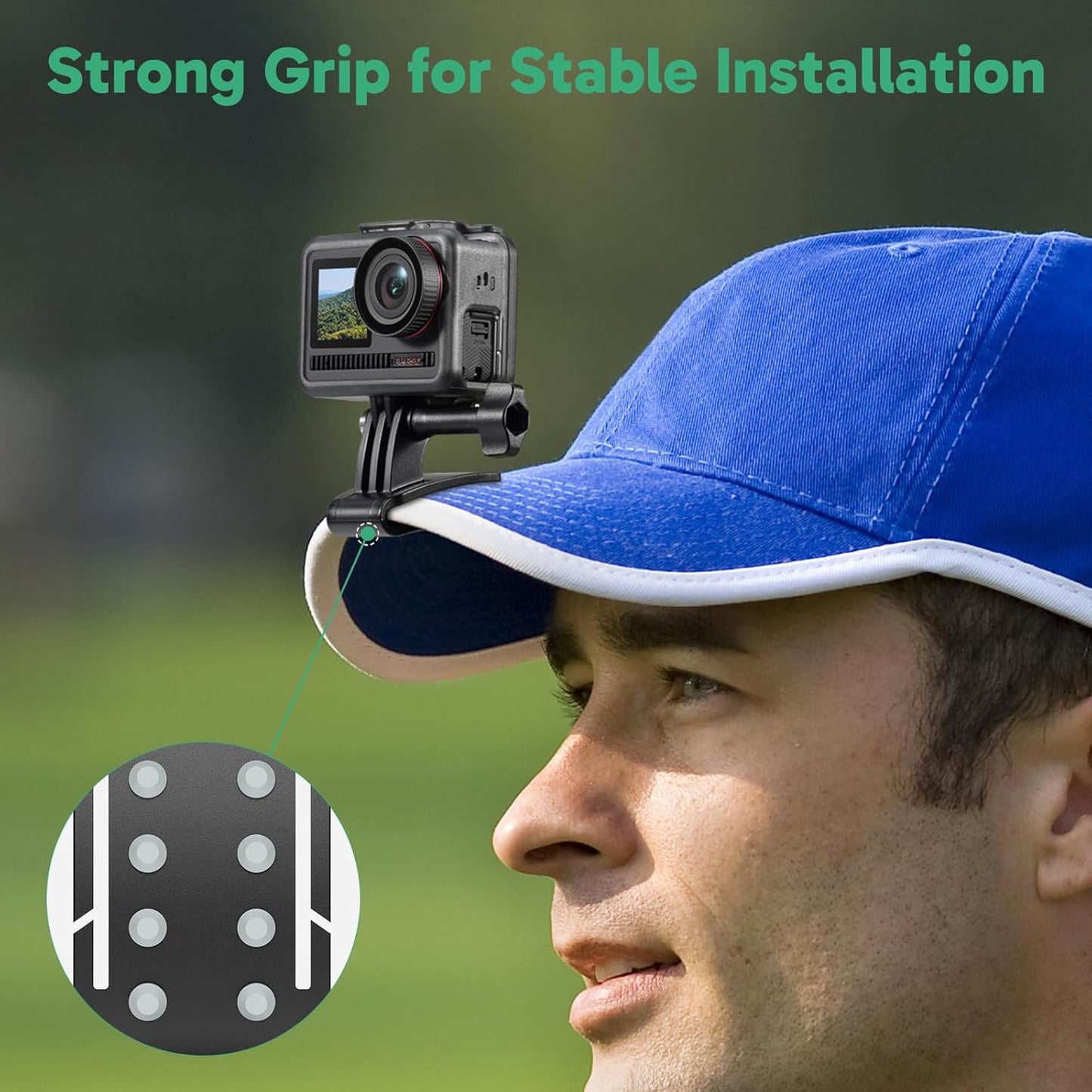2-in-1 Quick Release Adjustable Head Strap Mount
