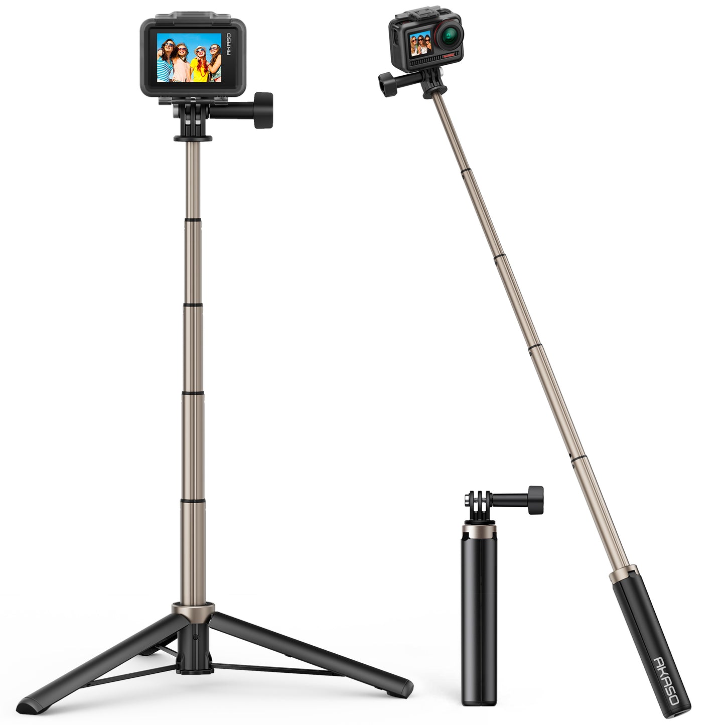 AKASO 60cm Selfie Stick Tripod