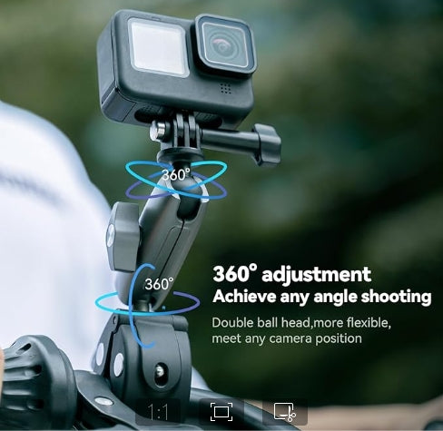Universal Dual-Ball Handlebar Clamp Mount