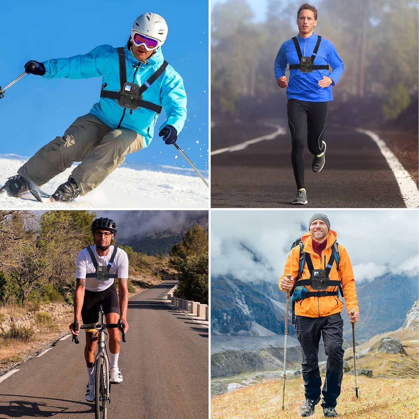 AKASO Quick Release Adjustable Chest Mount Harness Strap