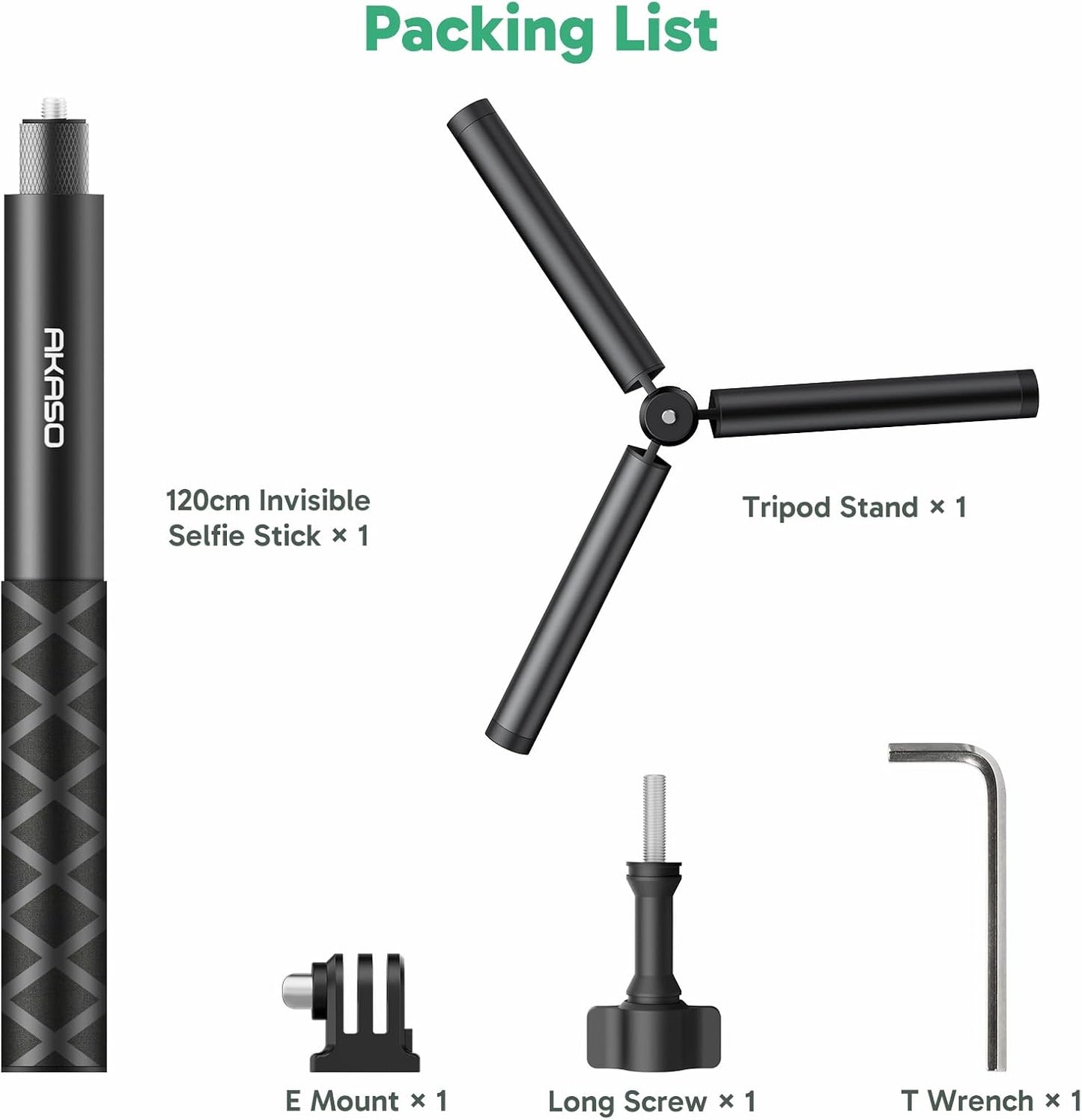 Akaso 120cm Selfie Stick Tripod