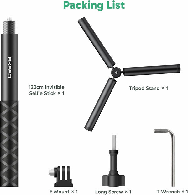 Akaso 120cm Selfie Stick Tripod