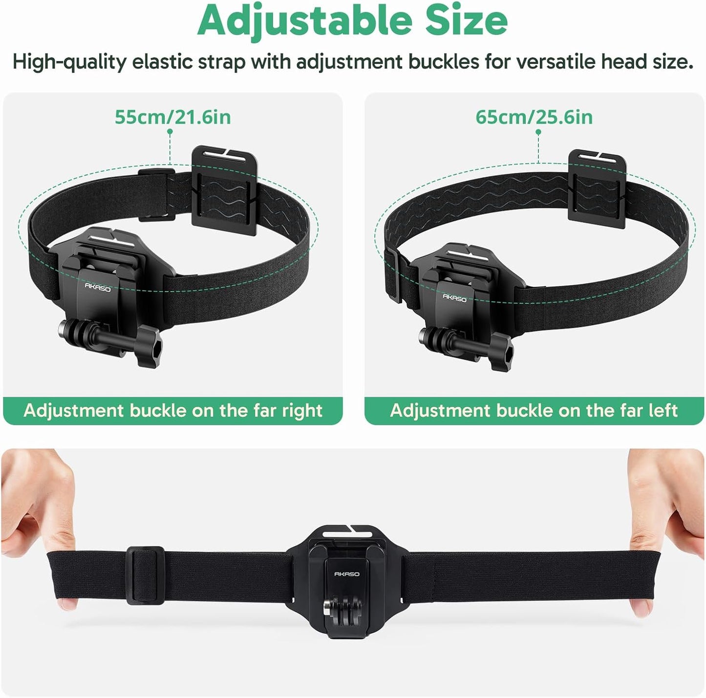 2-in-1 Quick Release Adjustable Head Strap Mount