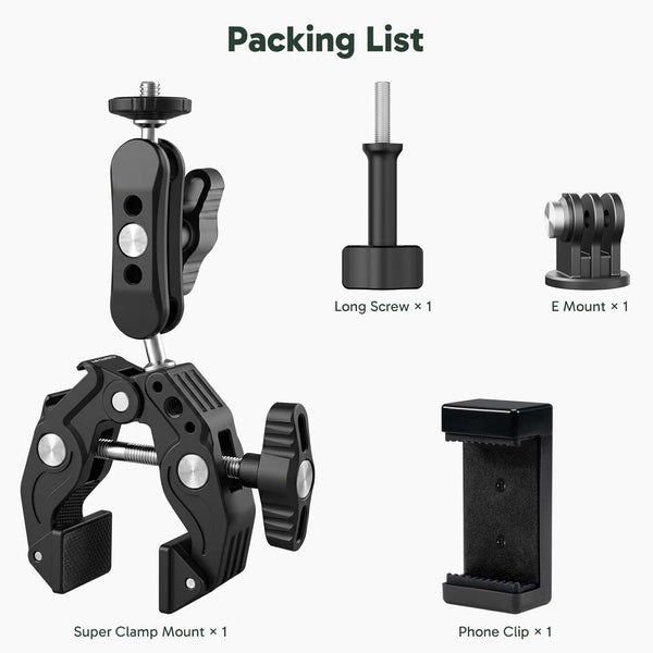 AKASO Camera Super Clamp Mount