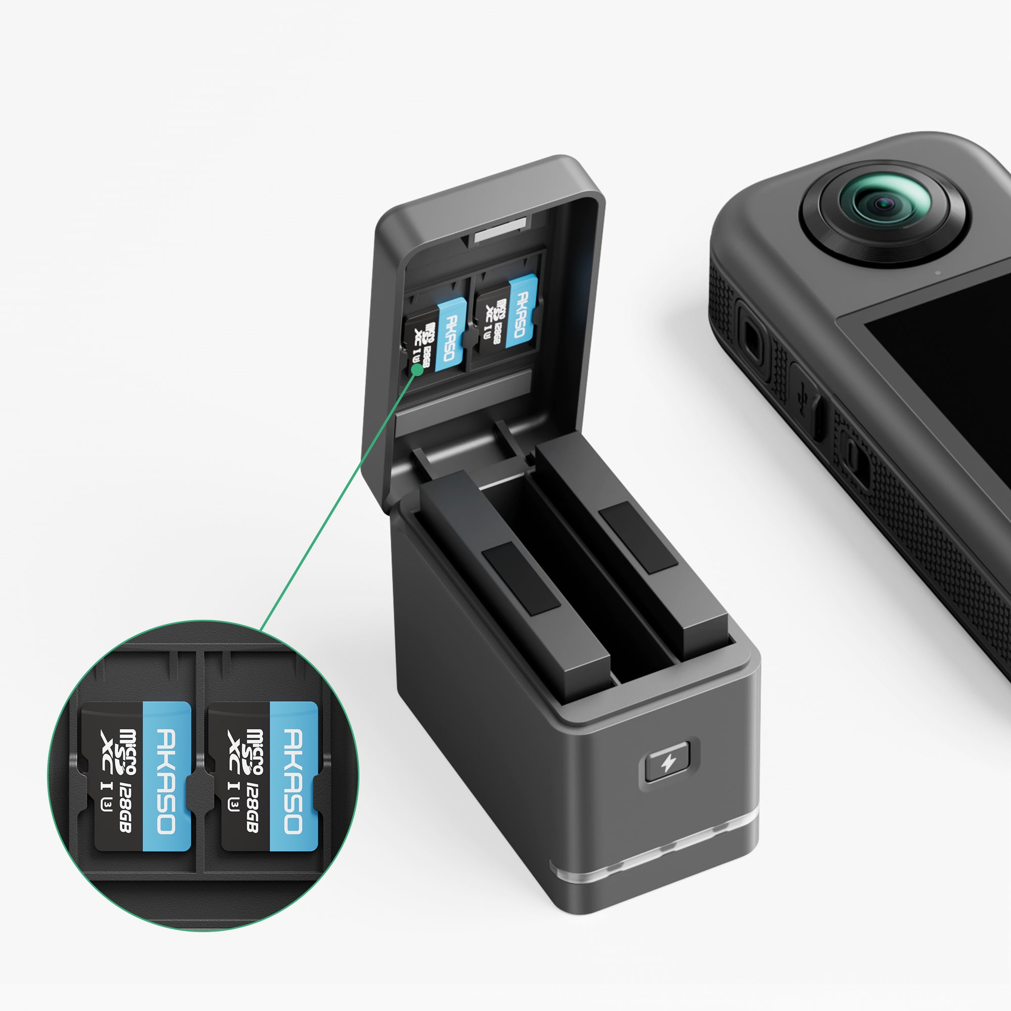 AKASO 360 Camera Battery – Shop-AKASO