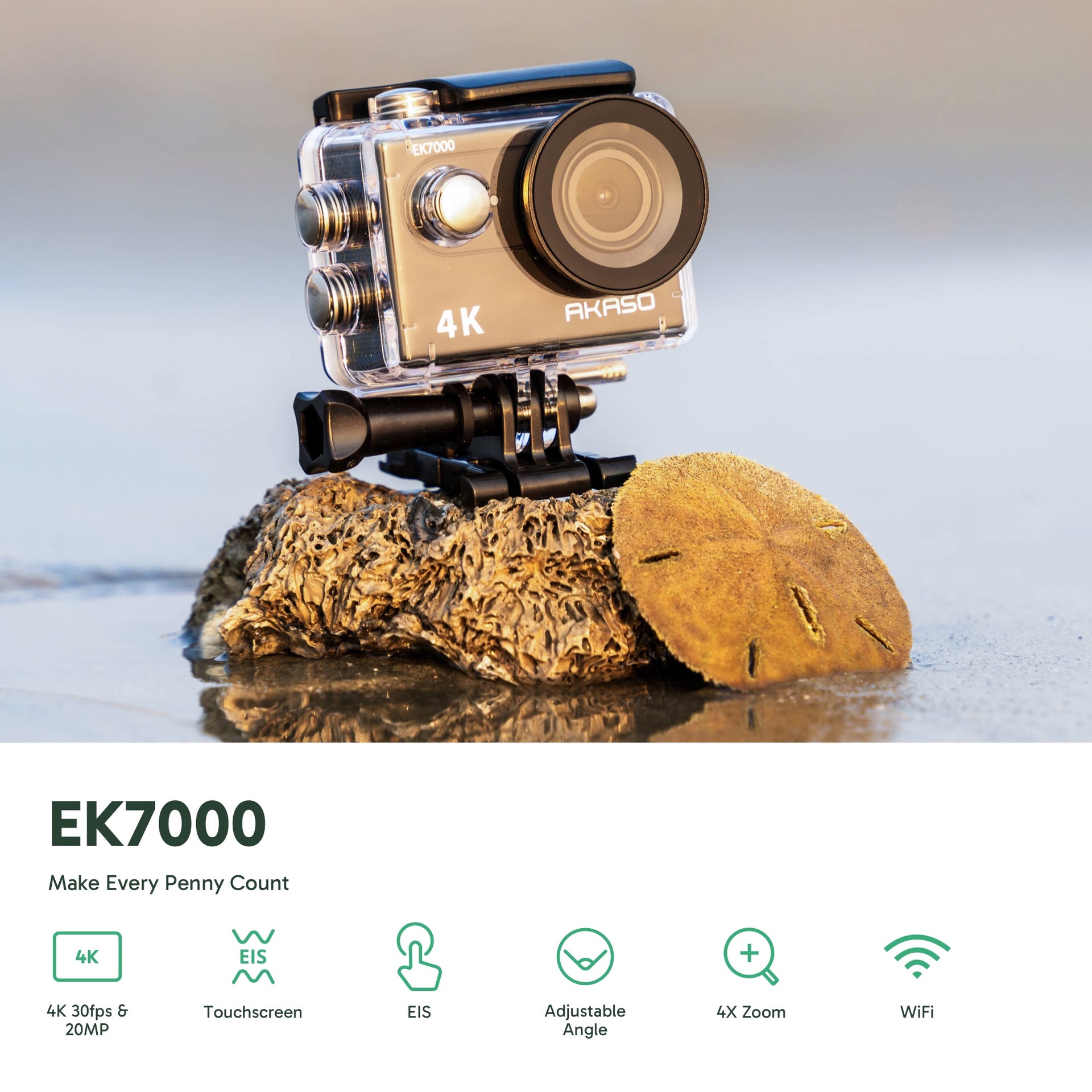 Action Camera Best Video Camera For Hiking Akaso Ek7000 Ek7000
