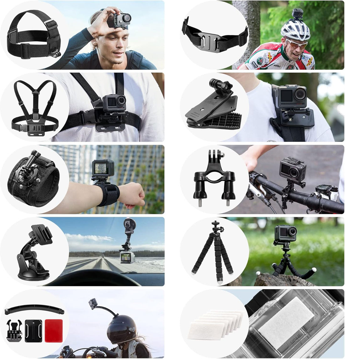 Action Camera Accessories | Akaso Accessories Kit | Shop-AKASO
